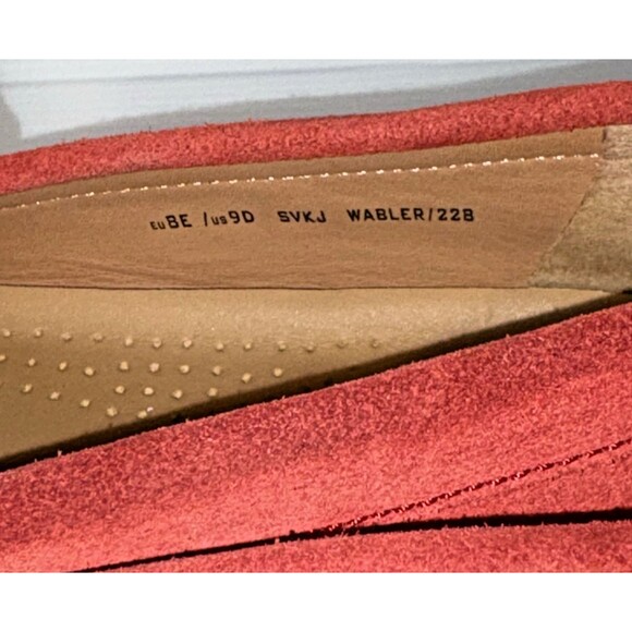 Bally Men’s Red Suede Driving Loafers Size 9 D Wabler 22B Made in Switzerland main image 4